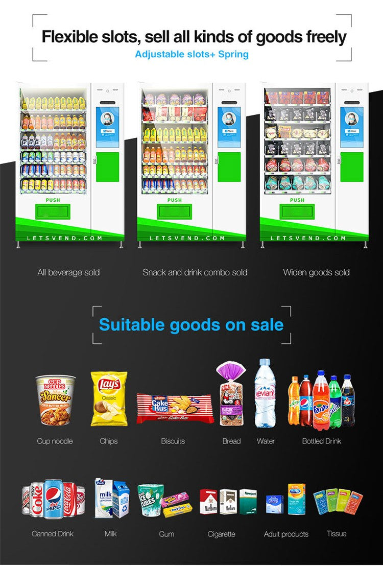 Side Touchscreen Vending Machine